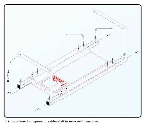 Hyperbar Edge holder adjustable Skylight